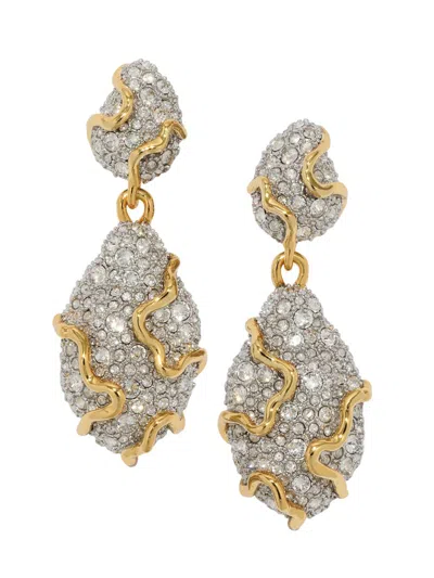 Alexis Bittar 14ct Gold-plated Solanales Crystal Pebble Drop Earrings In Multi