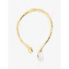 Alexis Bittar Womens Lucite Sprout 14ct Yellow Gold-plated Brass Collar