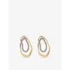 Alexis Bittar Solanales Crystal Double Loop Earrings In Gold/crystal