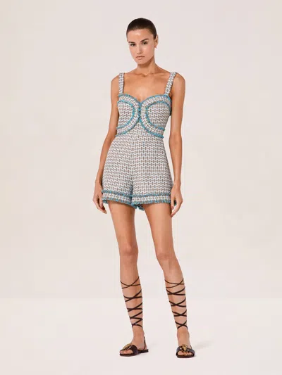 Alexis Blaine Romper In Gray