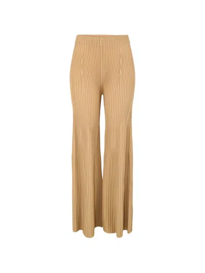 Alexis Boda Ribbed Trousers In Brown