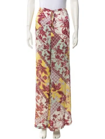 Pre-owned Alexis Bozena Wide Leg Pants In Green