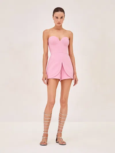 Alexis Bradshaw Romper In Pink