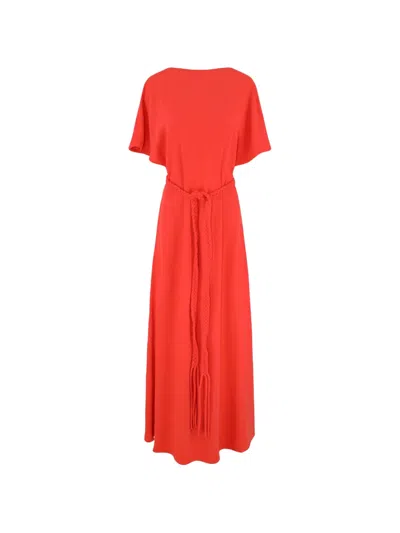 Alexis Braided Vale Dress In Red