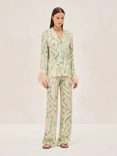 Alexis Braza Top In Green