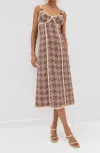 Alexis Bronzen Dress In Sienna Emberglow In Multi