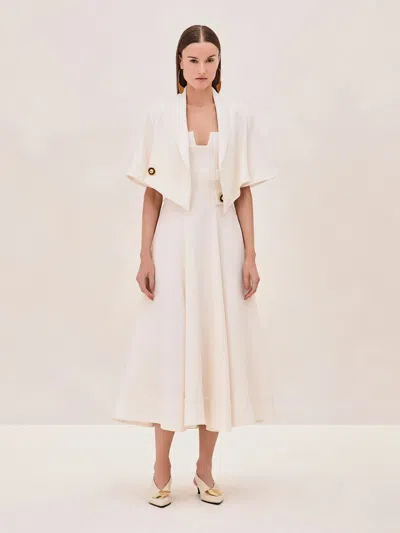 Alexis Cabot Jacket In Ivory