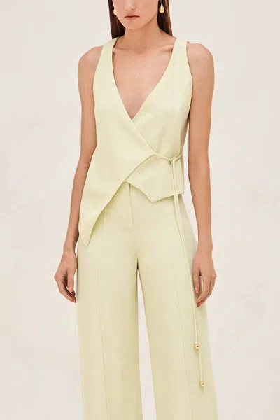 Alexis Cain Vest In Lily Green