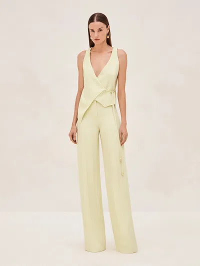 Alexis Cain Vest In Lily Green