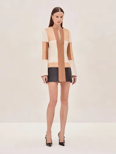 Alexis Cameron Dress In Multi Patchwork