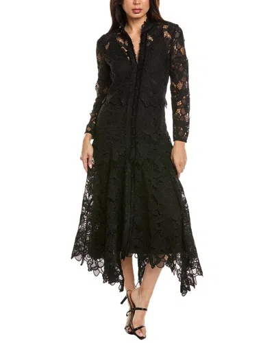 Alexis Camila Midi Dress In Black