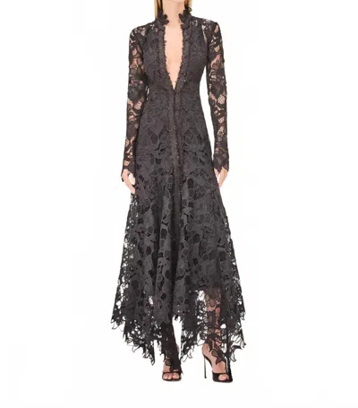 Alexis Camila Long Sleeve Midi Dress In Black