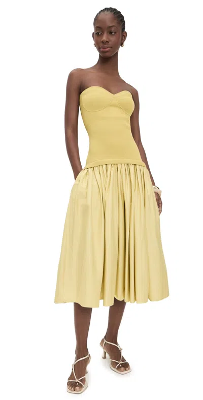 Alexis Cannes Dress Pistachio In Yellow