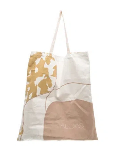 Pre-owned Alexis Canvas Tote In Clear