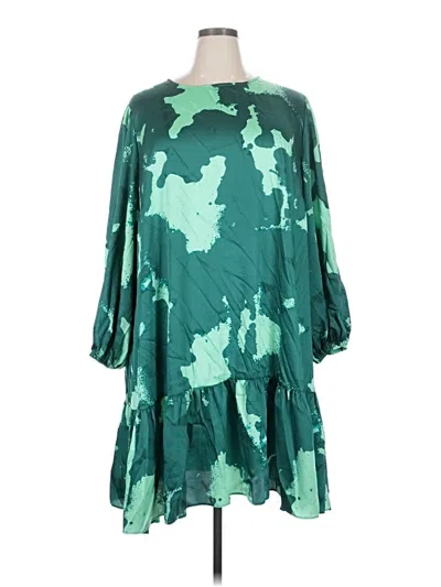 Pre-owned Alexis Casual Dress In Green