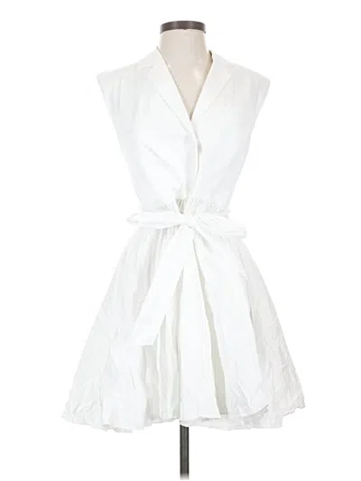 Pre-owned Alexis Casual Dress In White