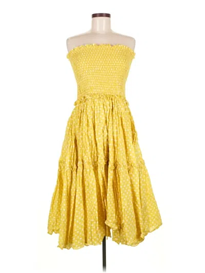 Pre-owned Alexis Casual Dress In Yellow