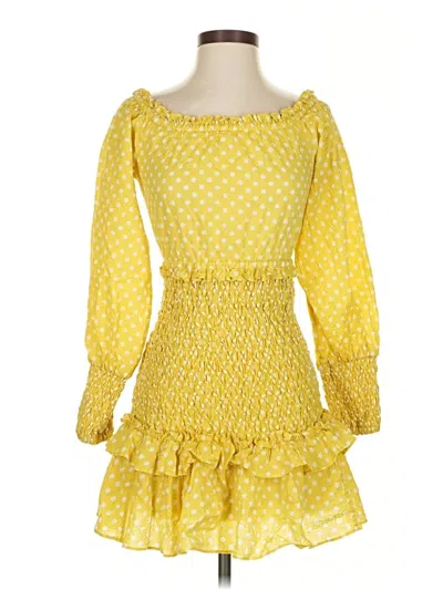 Pre-owned Alexis Casual Dress In Yellow