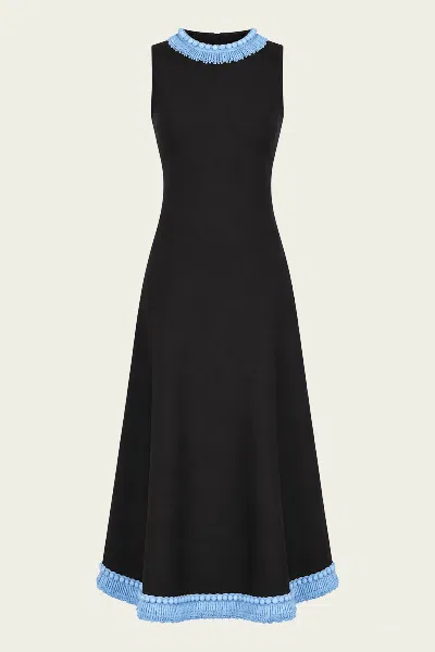 Alexis Cedrata Midi Dress In Black