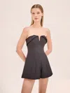 Alexis Chelya Romper In Black