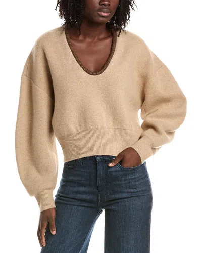 Alexis Cielo Wool & Cashmere-blend Sweater In Burgundy