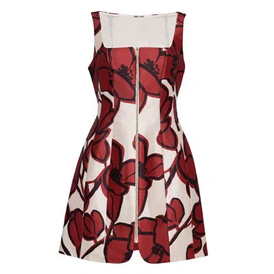 Alexis Claire Macrame Short Dress In Multi