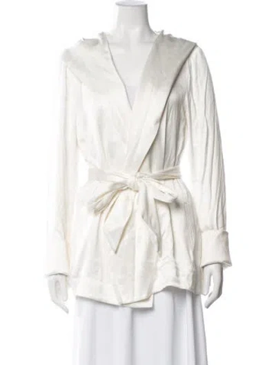 Pre-owned Alexis Coat In White