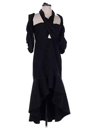 Pre-owned Alexis Cocktail Dress In Black