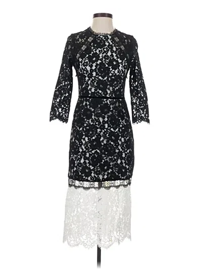 Pre-owned Alexis Cocktail Dress In Black