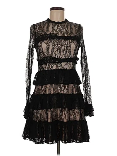 Pre-owned Alexis Cocktail Dress In Black