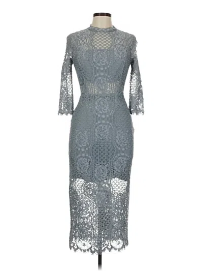 Pre-owned Alexis Cocktail Dress In Blue