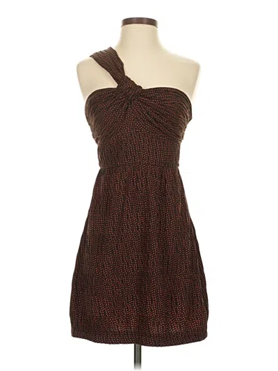 Pre-owned Alexis Cocktail Dress In Brown