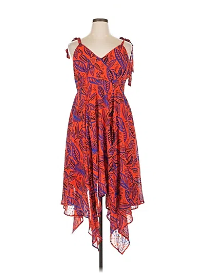 Pre-owned Alexis Cocktail Dress In Orange