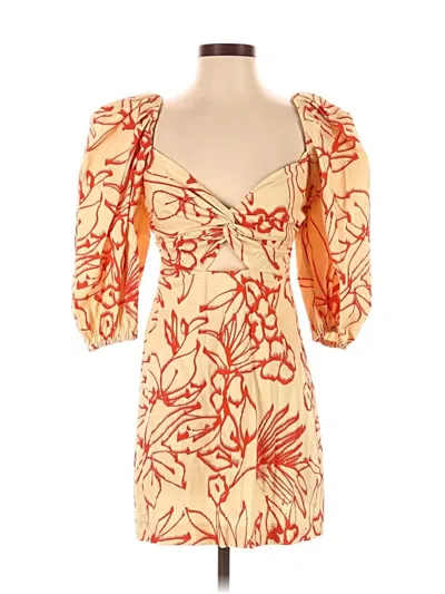 Pre-owned Alexis Cocktail Dress In Orange
