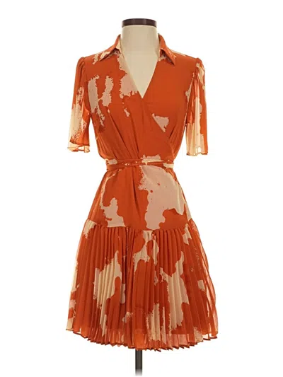 Pre-owned Alexis Cocktail Dress In Orange