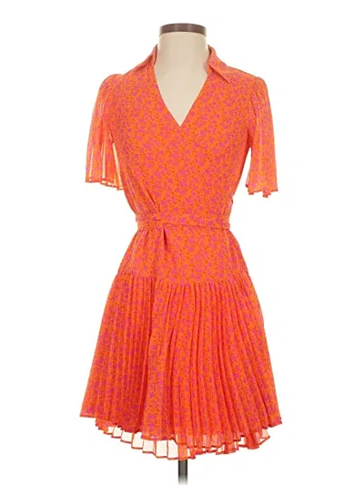 Pre-owned Alexis Cocktail Dress In Orange
