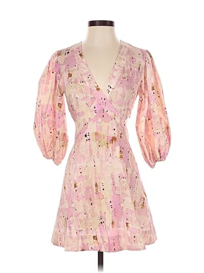 Pre-owned Alexis Cocktail Dress In Pink