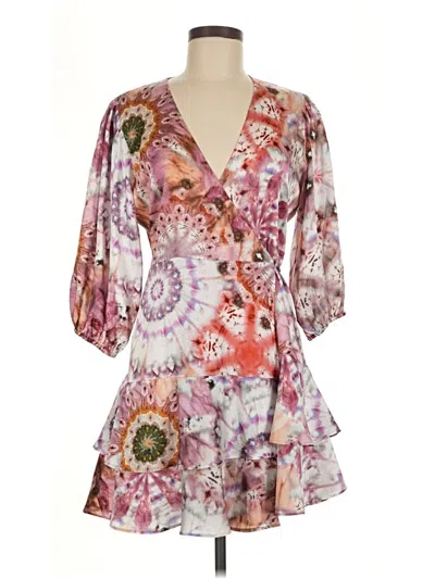 Pre-owned Alexis Cocktail Dress In Purple