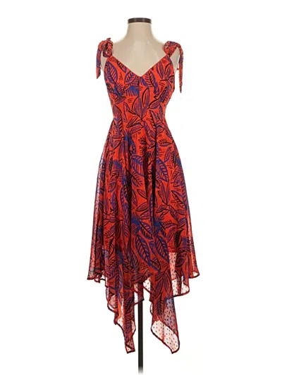 Pre-owned Alexis Cocktail Dress In Red