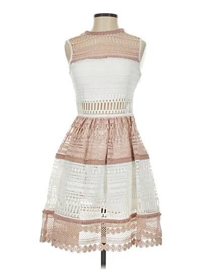 Pre-owned Alexis Cocktail Dress In White