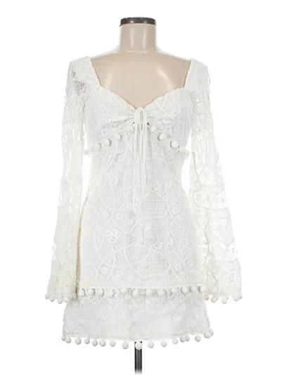 Pre-owned Alexis Cocktail Dress In White