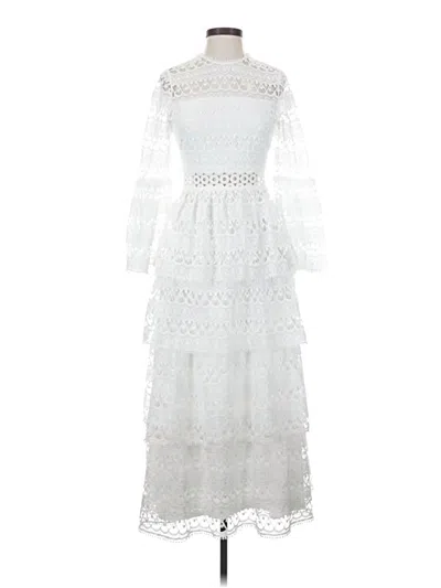 Pre-owned Alexis Cocktail Dress In White