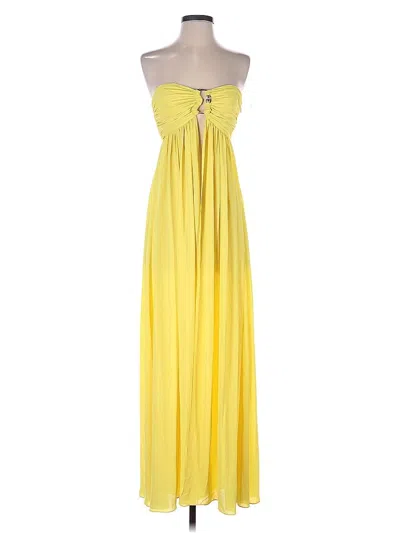 Pre-owned Alexis Cocktail Dress In Yellow