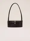 Alexis Constance Petite Oval Bag Black In Black