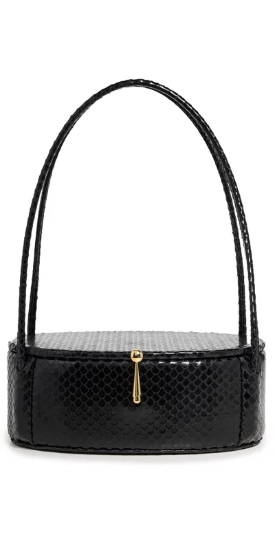 Alexis Constance Petite Oval Bag Black