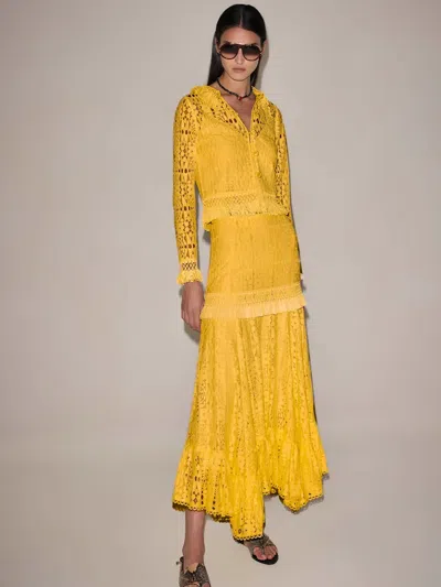 Alexis Coralla Skirt In Orange