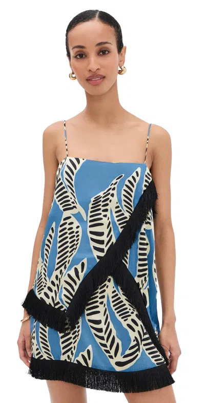 Alexis Coro Dress Azure Print In Blue