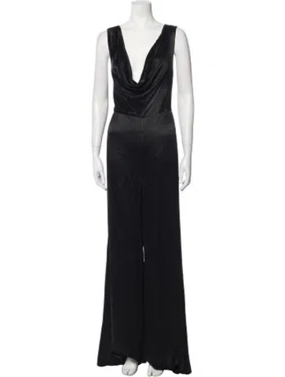 Pre-owned Alexis Cowl Neck Jumpsuit W/ Tags In Black