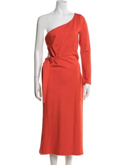 Pre-owned Alexis Crew Neck Knee-length Dress In Blue