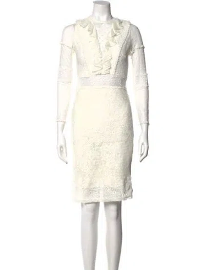 Pre-owned Alexis Crew Neck Knee-length Dress W/ Tags In Neutral